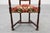Brown Antique Oak Louis XIII Chair with Floral Upholstery, France, 1890 For Sale - Image 8 of 15