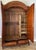 Antique French Carved Walnut Mirrored 2-Door Wardrobe For Sale - Image 17 of 18