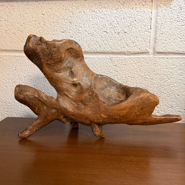 Mid-Century Modern Abstract Root Wood Sculpture For Sale - Image 4 of 7