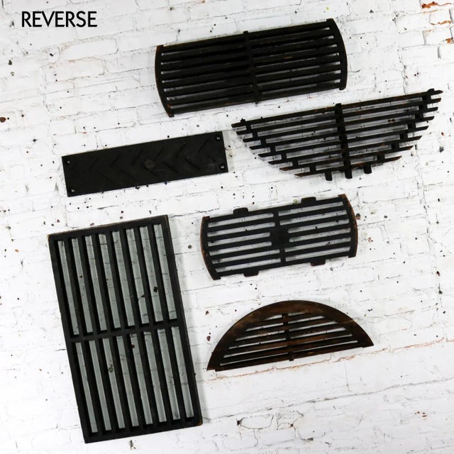 Antique Industrial Foundry Patterns for Molds Handmade Wood Set of Six, Group 9 For Sale - Image 12 of 13