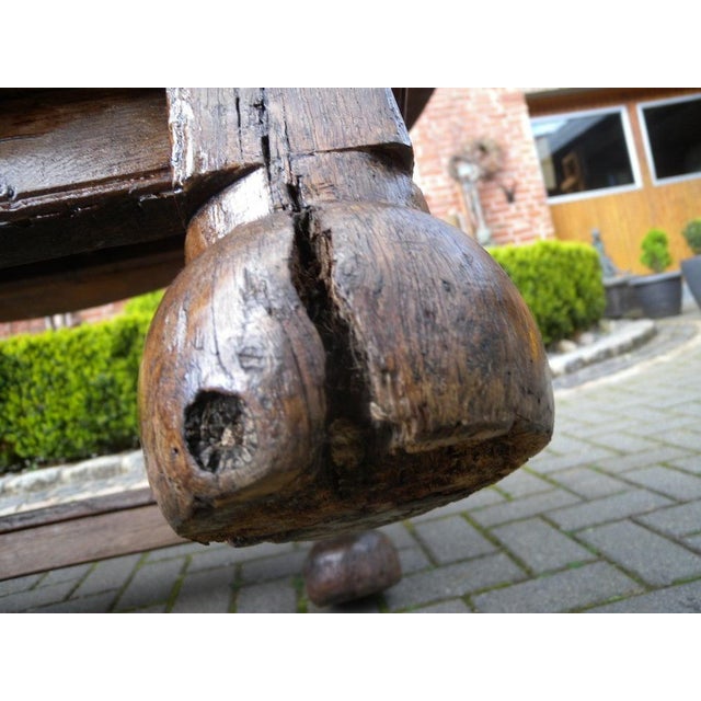 Monastery Table Dining in Oak, 1750 For Sale - Image 12 of 18
