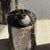 Side Table in Black Petrified Wood with Beige Stripes and Sides For Sale - Image 15 of 18