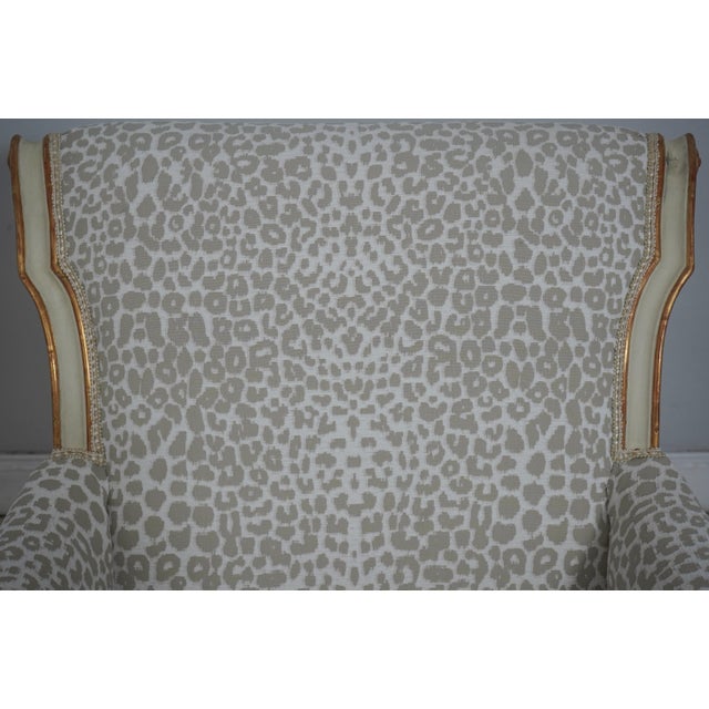 Textile Pair Vintage French Louis XVI Newly Upholstered Lounge Chairs For Sale - Image 7 of 18