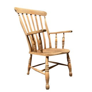 English Wooden Windsor Armchair For Sale