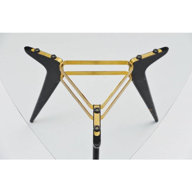 Coffee Table in the style of Alfred Hendrickx, Belgium, 1958 For Sale - Image 9 of 11