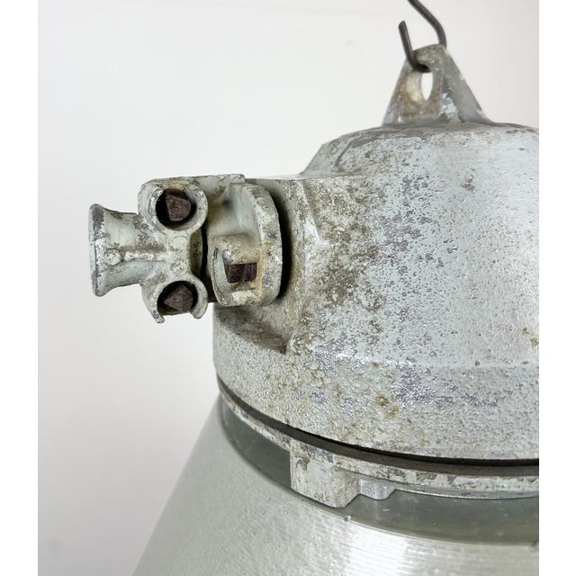 Industrial Explosion Proof Lamp with Aluminium Shade from Elektrosvit, 1970s For Sale - Image 15 of 18
