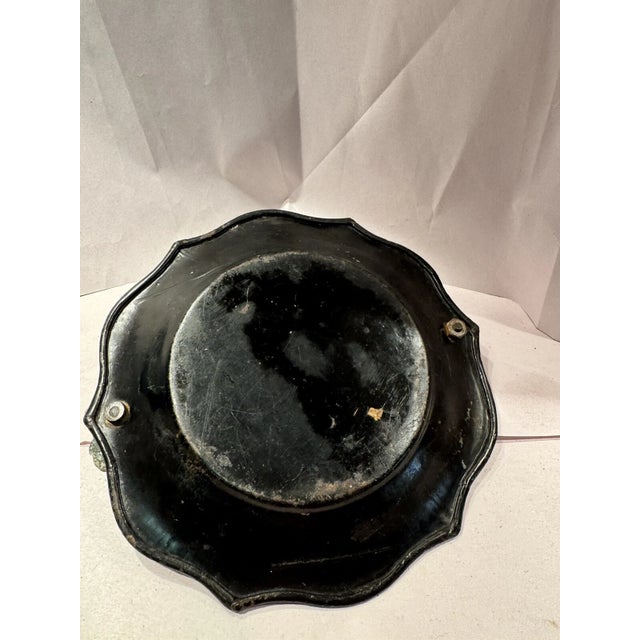 Late 19th Century Antique English Victorian Paper Mache Cake Basket With Mother of Pearl Inlay For Sale - Image 5 of 5