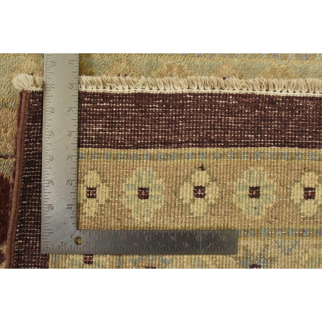 Ziegler Rug 9’10” X 14’1” Brown Wool Traditional Hand-Knotted Oriental Carpet For Sale - Image 15 of 15