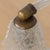1940s Petite Italian Murano Clear Frosted Glass Lamp For Sale - Image 10 of 16