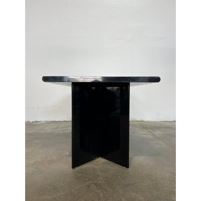 Mid-Century Modern Black Lacquered Olinto Table by Kazuhide Takahama for B&B Italia / C&B Italia, 1980s For Sale - Image 3 of 7