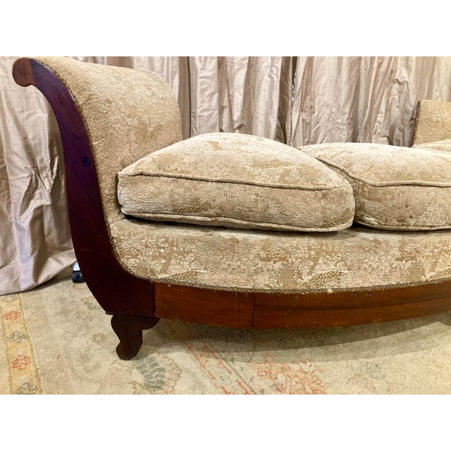 Pair of Demi Lune Settees For Sale - Image 9 of 11