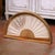 Decorate a wall or salon with this elegant antique framed fan, crafted in France circa 1890. Presented in a refined half-...