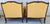 French Provincial Pierre Deux Style French Country Provincial Bergere Lounge Chairs & Ottoman Pair For Sale - Image 3 of 18