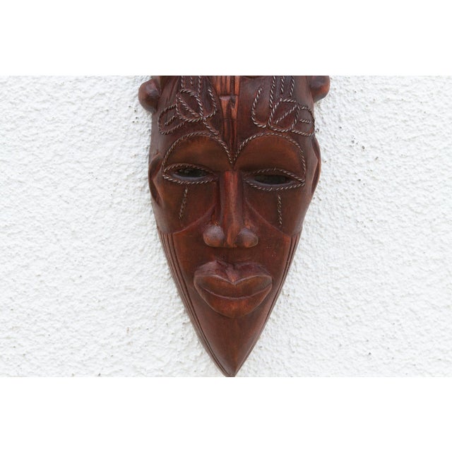 Carved Wood Tribal Wall Art For Sale - Image 4 of 8