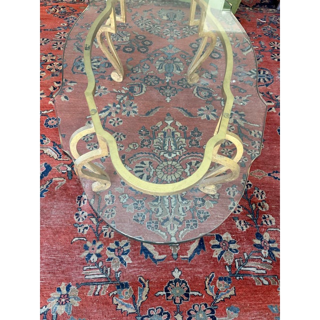 Beautiful oval coffee table with 3/4 inch thick glass! Made in the 1970’s!