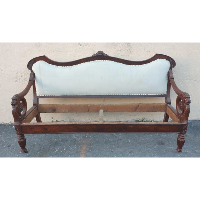 19th Century Mahogany Sofa For Sale - Image 12 of 18
