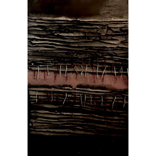 Christine Alfery Large Mid Century Greg Copeland, Christine Alfery - 3 Dimensional Mixed Media Painting - Signed For Sale - Image 4 of 18