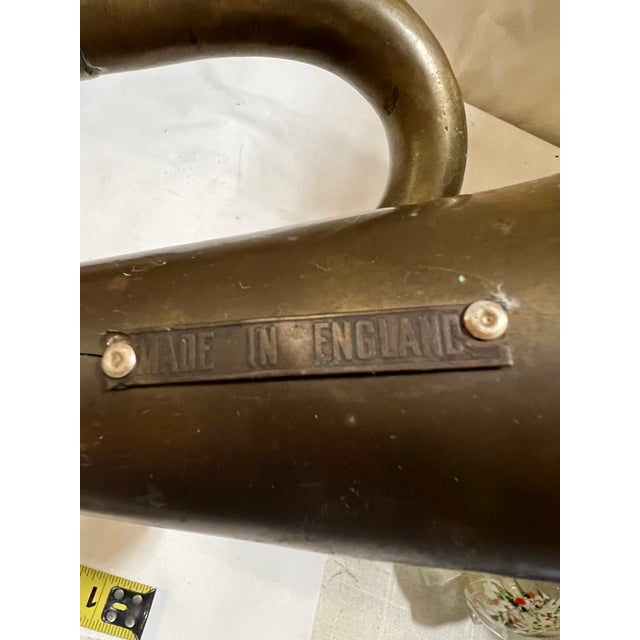 1970s Brass Horn, Made in England For Sale In Atlanta - Image 6 of 7