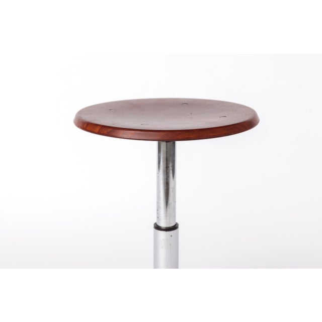 Vintage Industrial Stools in Chrome, 1970s, Set of 4 For Sale - Image 14 of 18