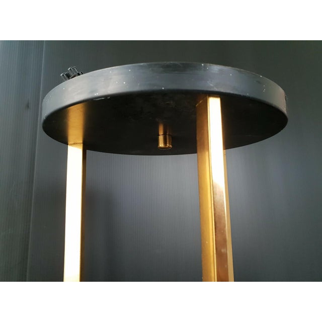 1960s Vintage Brass Resin Steel Ceiling Light by Arlus House, 1960s For Sale - Image 5 of 8