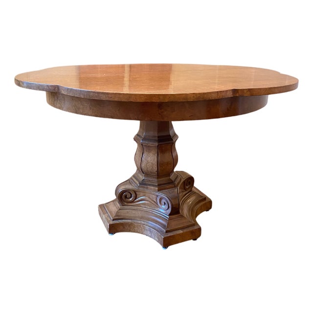 1950's Knapp & Tubbs Burlwood Dining Table For Sale