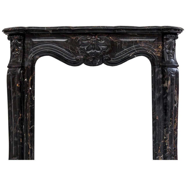 Louis XV Portoro Marble Fireplace Mantel For Sale - Image 5 of 5