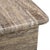 Large Free Form Coffee Table in Silver Travertine Finish For Sale - Image 9 of 11