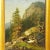 Summer Mountain Landscape with Hiker on Trail, 19th Century, Oil on Canvas, Framed For Sale - Image 4 of 8