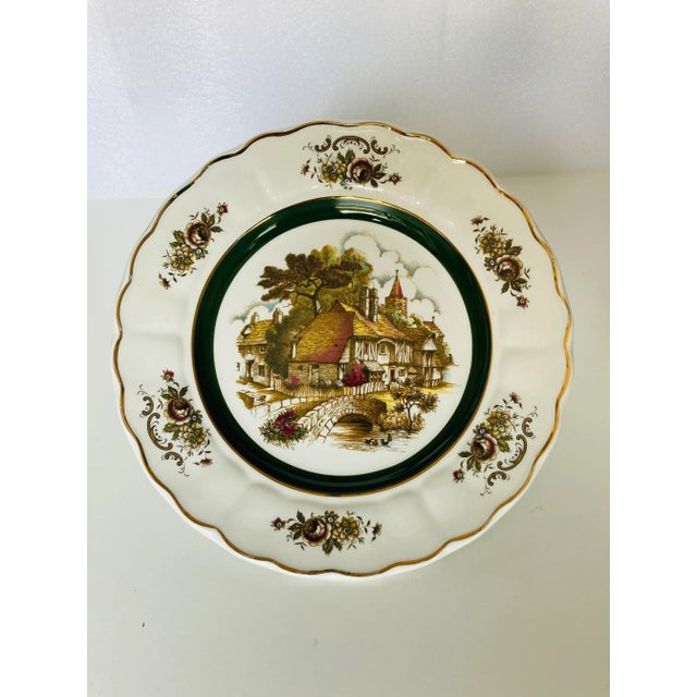 Ceramic Vintage Ascot Service Plate by Wood and Sons England Decorative Wall Plate For Sale - Image 7 of 7