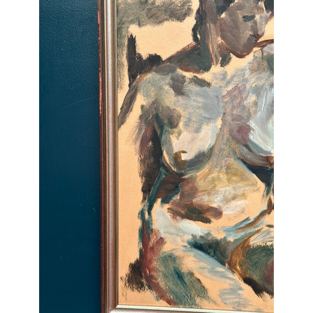 Mats Rehnman, Nude Study, 1984, Oil Painting on Panel, Framed For Sale - Image 7 of 18