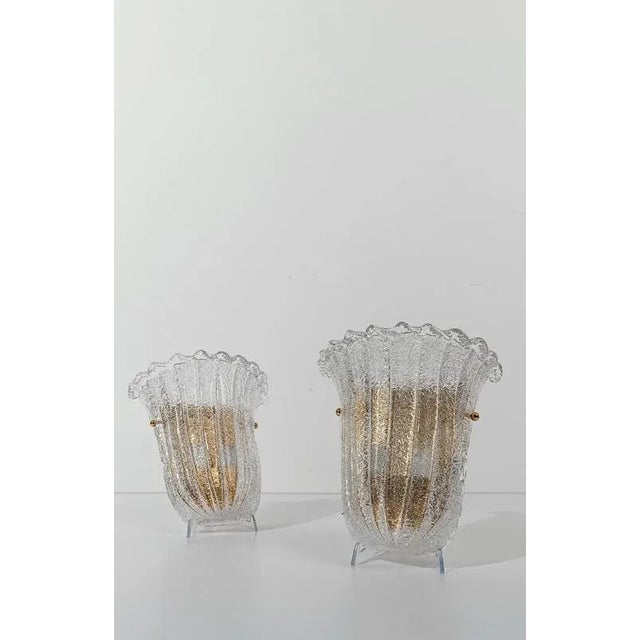 Italian Shield Sconces in Murano Graniglia Glass, 1980s, Set of 2 For Sale - Image 11 of 18