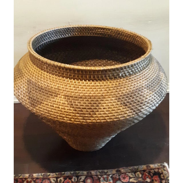 Beautiful Vintage Very Large Storage Basket. I true statement piece.