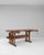 Mid 20th Century Czechia Traditional Burnt Orange Wood Console Table For Sale - Image 4 of 10