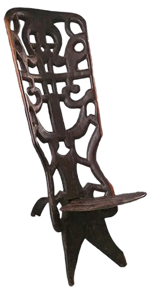 Vintage African Palaver Chair, 1940s
