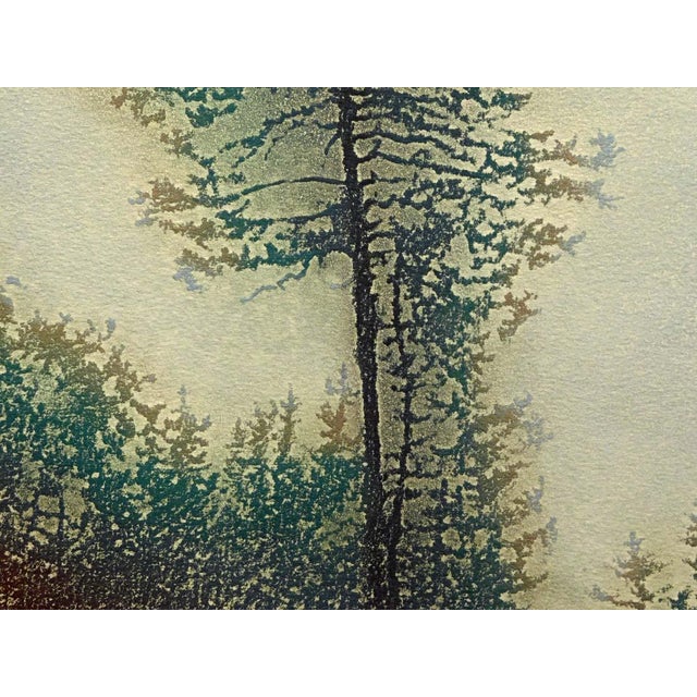 Asparagus Catherine O'Connor "Spring Pines I & Ii" 2 Hand Signed Fine Art Etchings, Trees For Sale - Image 8 of 12