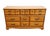 American Garrison Furniture Solid Hard Rock Maple Colonial Early American 58" Triple Dresser 1858 For Sale - Image 3 of 13
