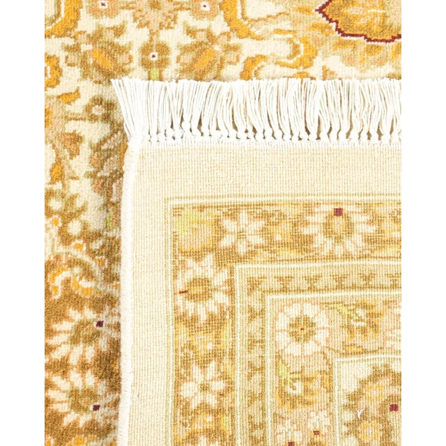 2000 - 2009 Mogul, One-of-a-Kind Hand-Knotted Area Rug - Ivory, 4' 8" x 7' 2" For Sale - Image 5 of 8