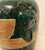 Pair Large Postmodern Vintage Green and Gold Floor Vases For Sale In Orlando - Image 6 of 13