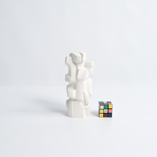 Abstract Plaster Sculpture by Jan Keustermans, Plaster For Sale - Image 6 of 18