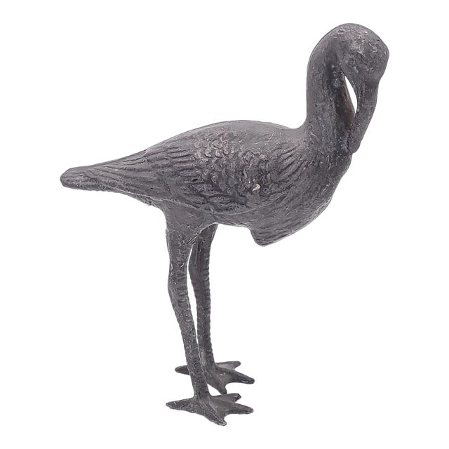 Cast Iron Stork, Circa 1920 For Sale