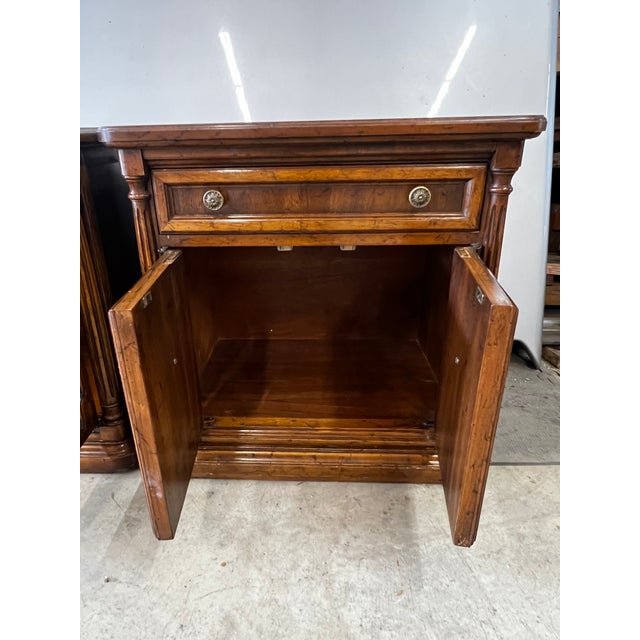 Elevate your bedroom with this absolutely stunning, matching pair of authentic vintage Drexel Heritage "Cameo Collection"...