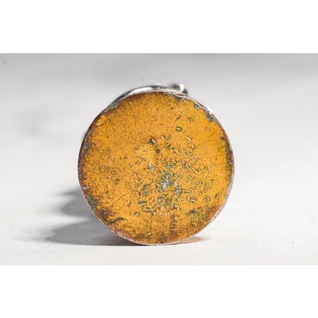 Neat Antique Art Nouveau Silver Gilt Bronze Albrecht Dürer Statue Miniature Desk Wax Seal For Sale - Image 15 of 15