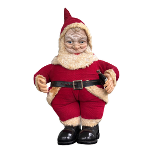 Vintage Folk Art Santa Claus Figure With Coca-Cola Bottle – 20” Christmas Display