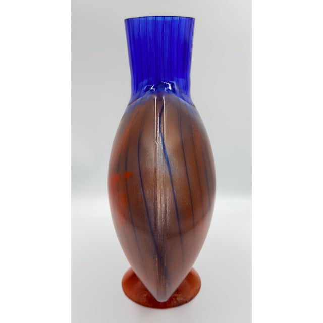 Kjell Engman Kosta Boda Studio Art Glass by Kjell Engman Signed Vase "Bon Bon" Series #49650 For Sale - Image 4 of 14
