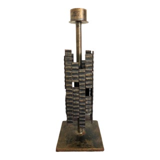 Brutalist Sculptural Table Lamp For Sale