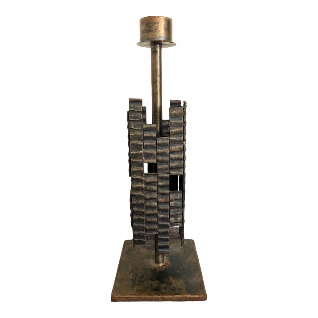 Brutalist Sculptural Table Lamp For Sale