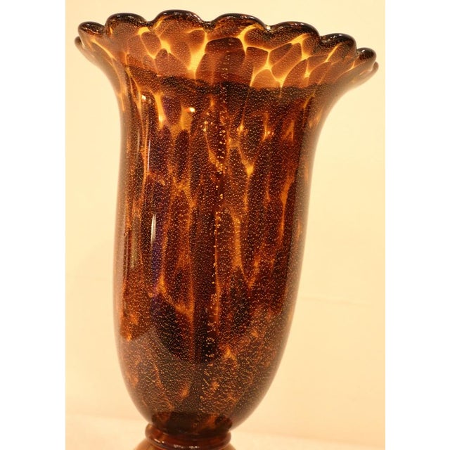 Brown and Gold Spotted Murano Glass Vase from Nor Glass, 1960s For Sale - Image 13 of 18
