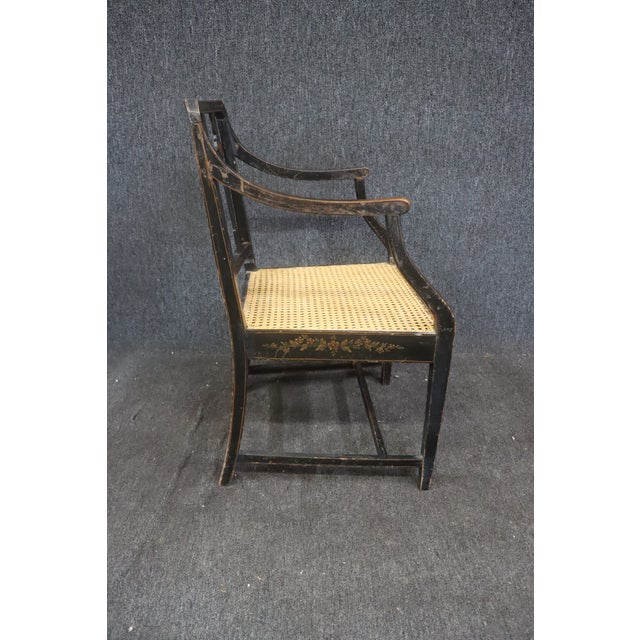 Wood Adams Style Paint Decorated Chair For Sale - Image 7 of 9