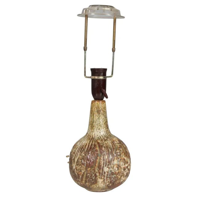 Ceramic Table Lamp in Glazed Ceramic by Jørgen Mogensen, 1970s For Sale - Image 7 of 7