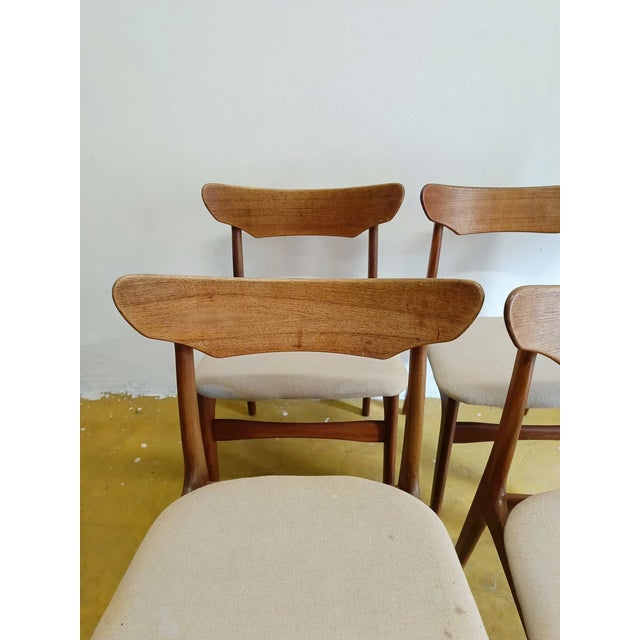 Teak Chairs by Schønning & Elgaard, Denmark, 1950s, Set of 4 For Sale - Image 4 of 7